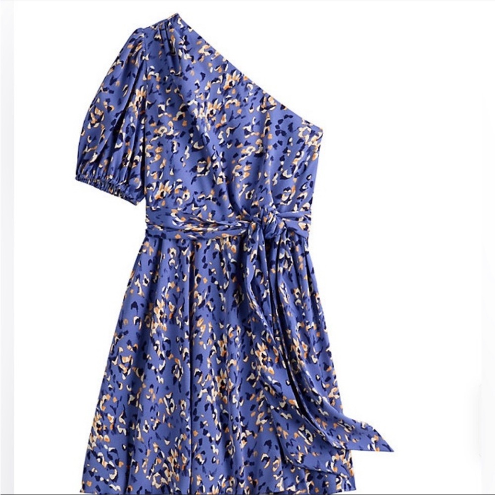 Nine West One Shoulder Fit and Flare Dress